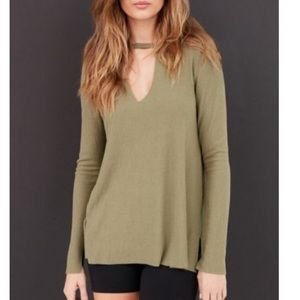 Project Social T Irresistible Cutout Deep-V Tee